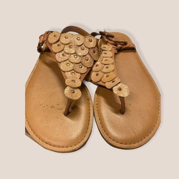 Lucky Brand Filomena Bronze Thong Sandals 7.5 - Picture 6 of 6